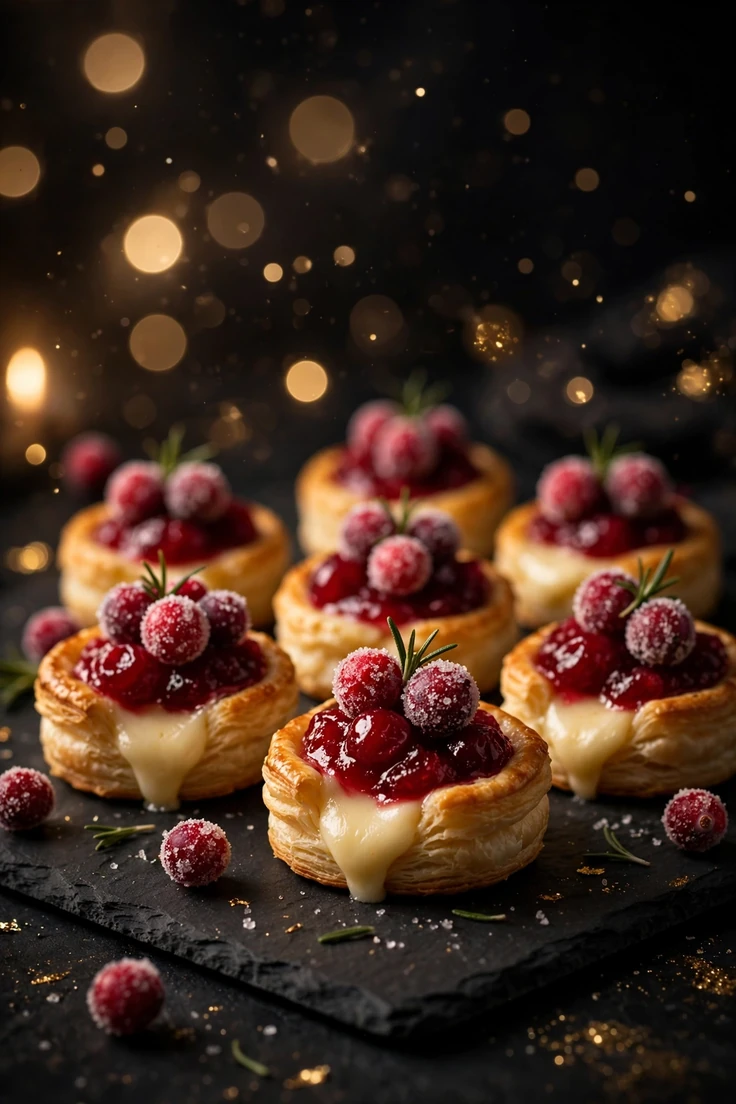 cranberry brie bites