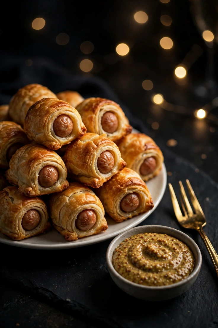 pigs in a blanket with honey mustard dip
