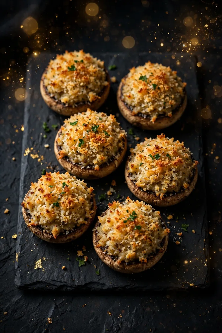 garlic parmesan stuffed mushrooms