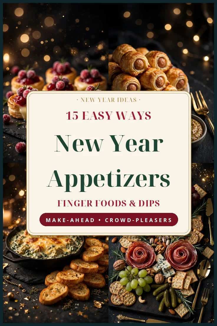 Easy New Year Appetizers: 15 Festive Bites, Dips and Skewers for a Midnight-Ready Table