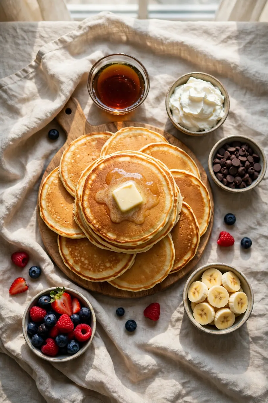 pancake board breakfast charcuterie board ideas