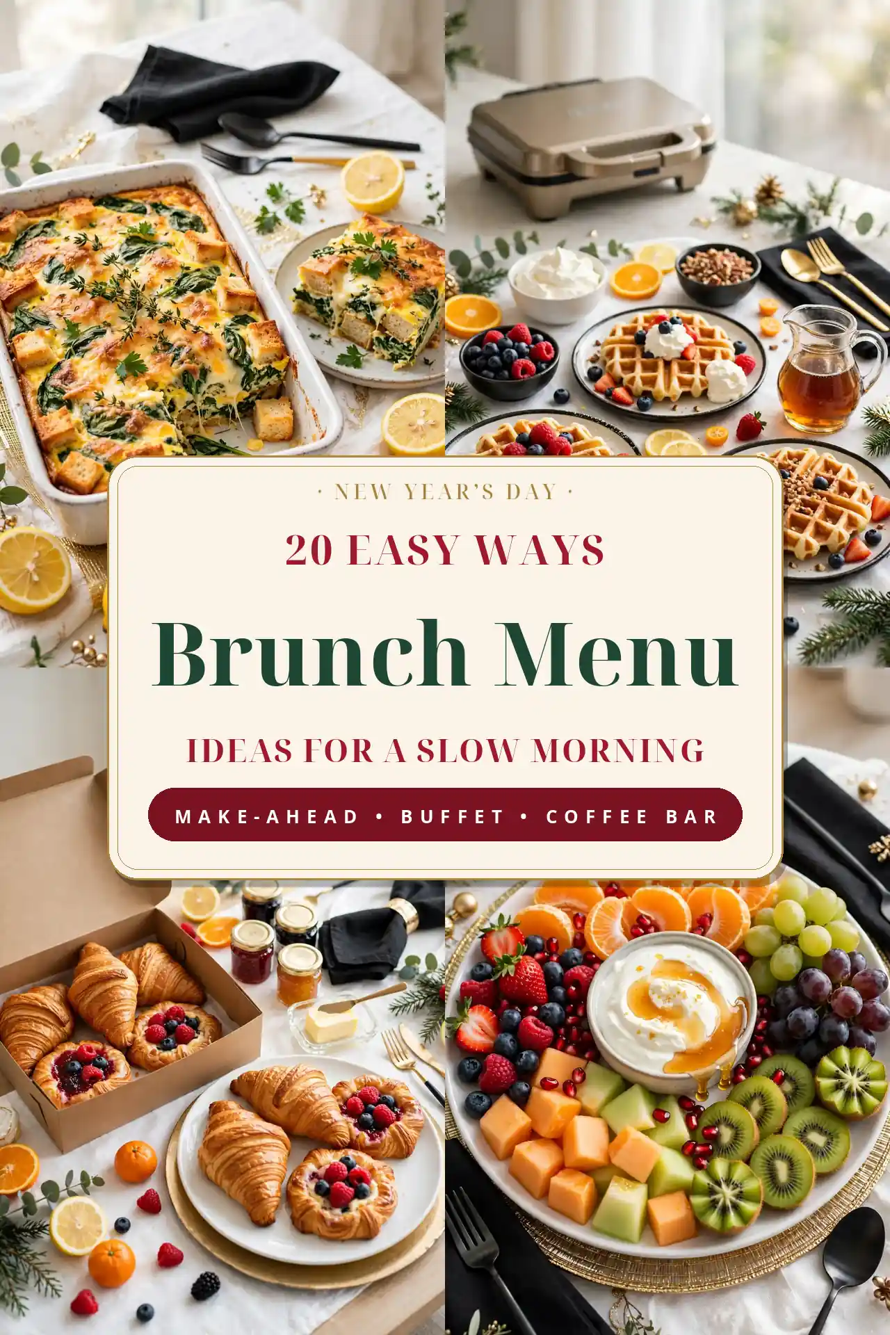 New Year’s Day Brunch Menu: 20 Easy Ideas for a Slow First Morning