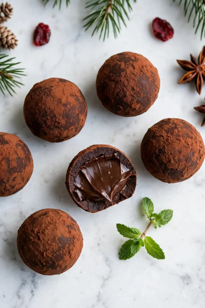 chocolate peppermint truffles