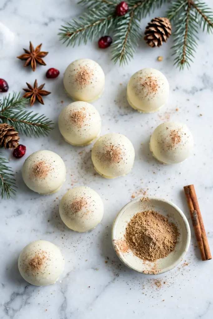 eggnog truffles