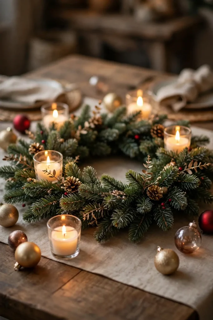 diy xmas table centerpiece