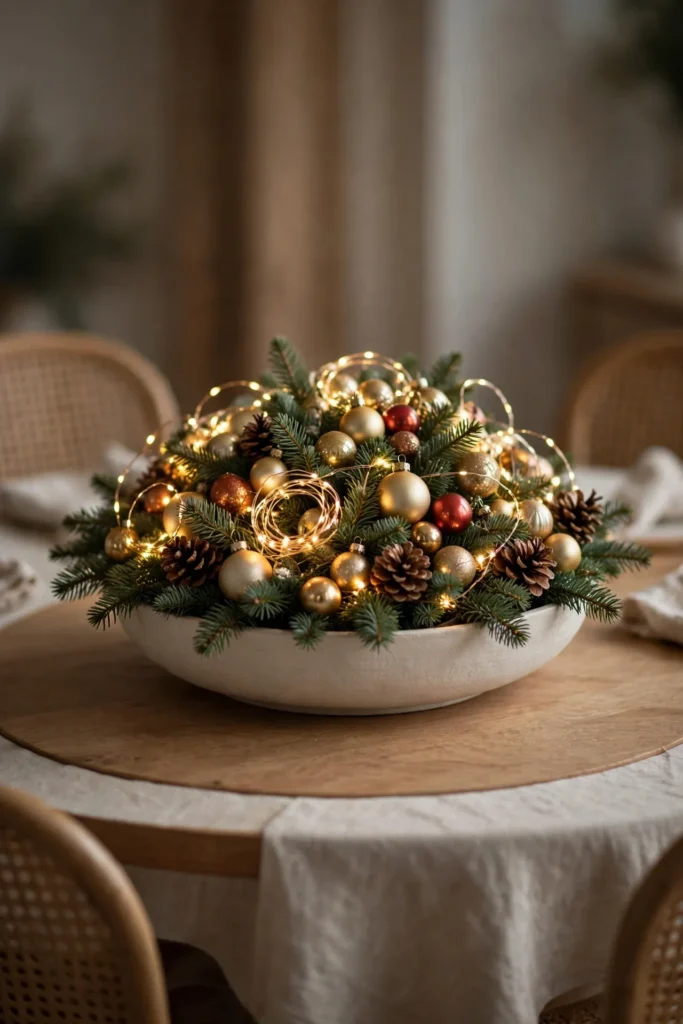 simple christmas table centerpieces