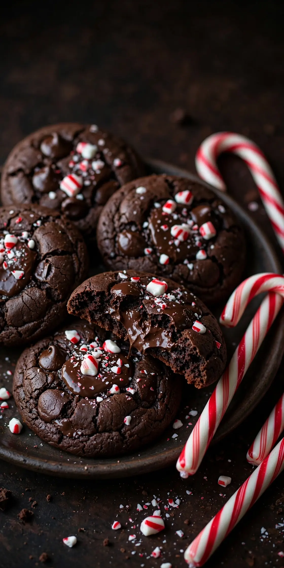 double chocolate peppermint cookies andes mint