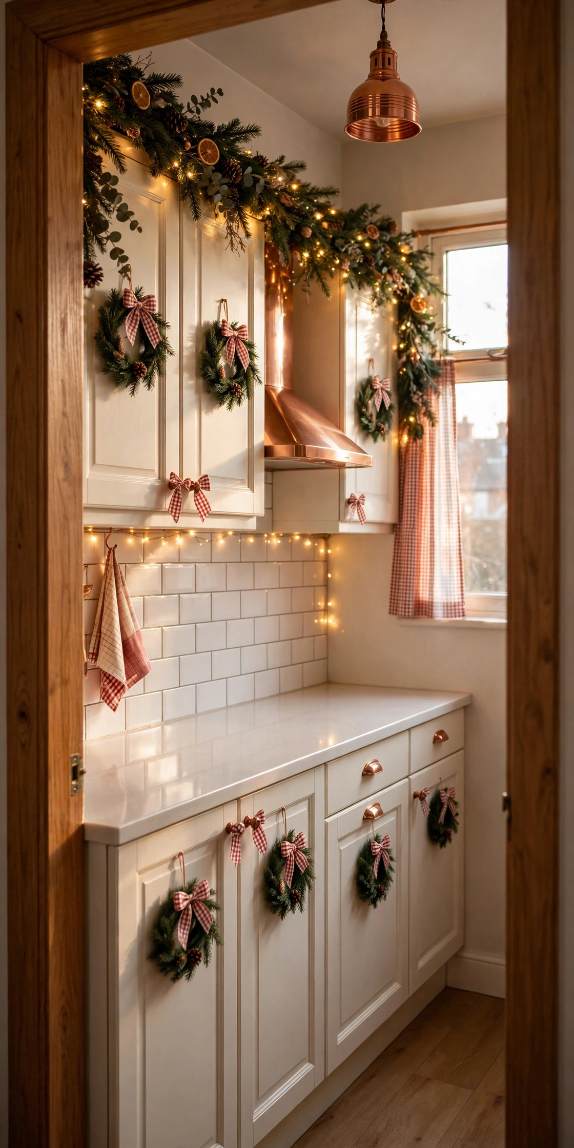 small kitchen christmas decor vertical ideas
