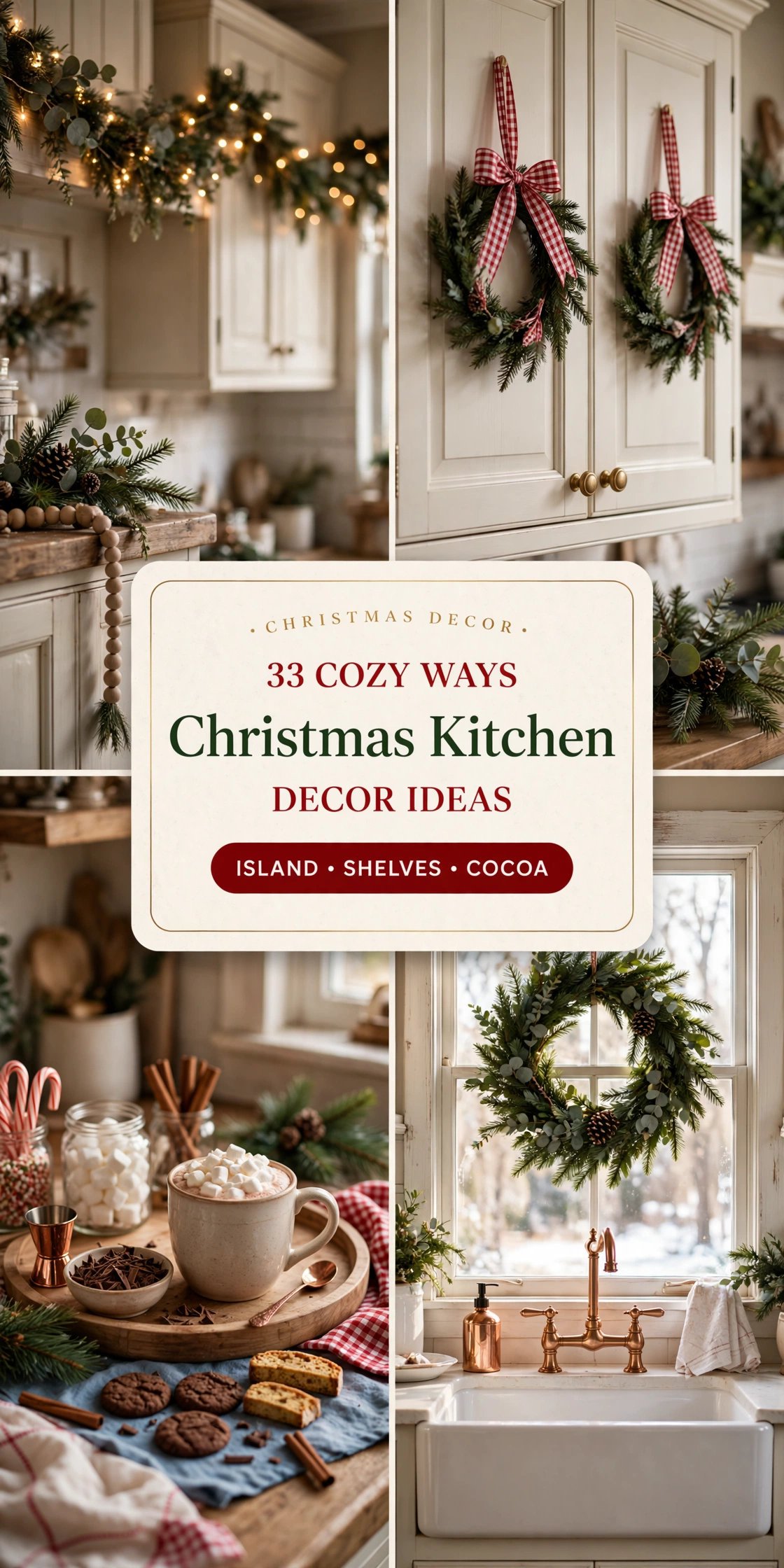 Christmas Kitchen Decor Ideas: 33 Cozy Ways to Make the Busiest Room Feel Festive