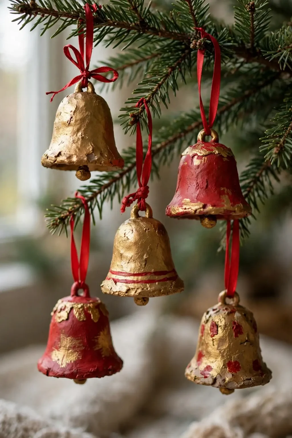 clay bell ornaments christmas air dry