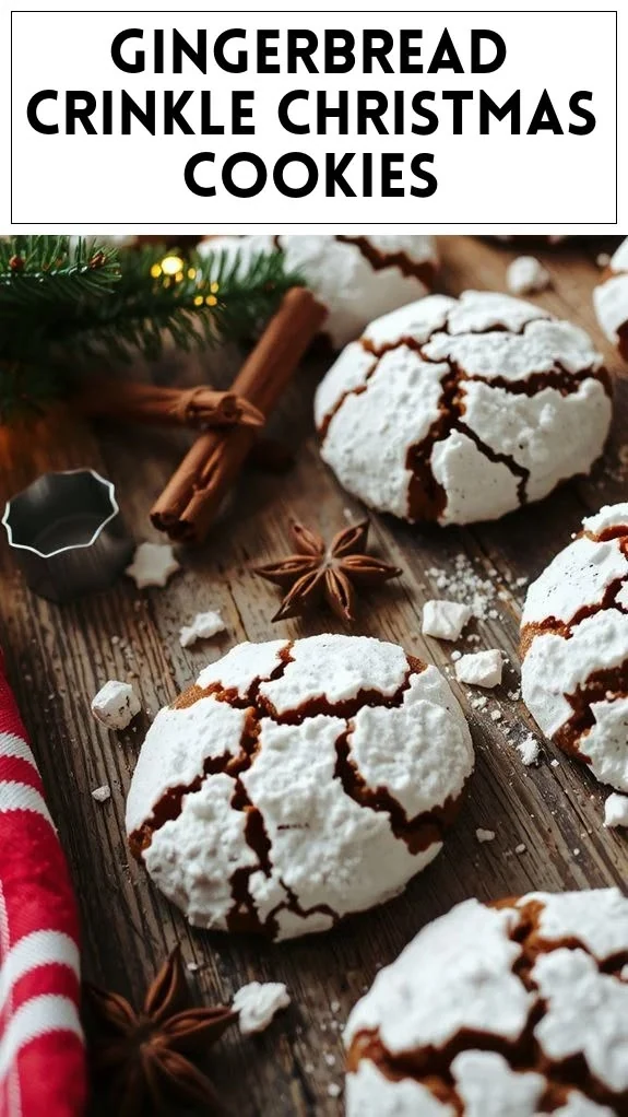 gingerbread crinkle cookie recipe