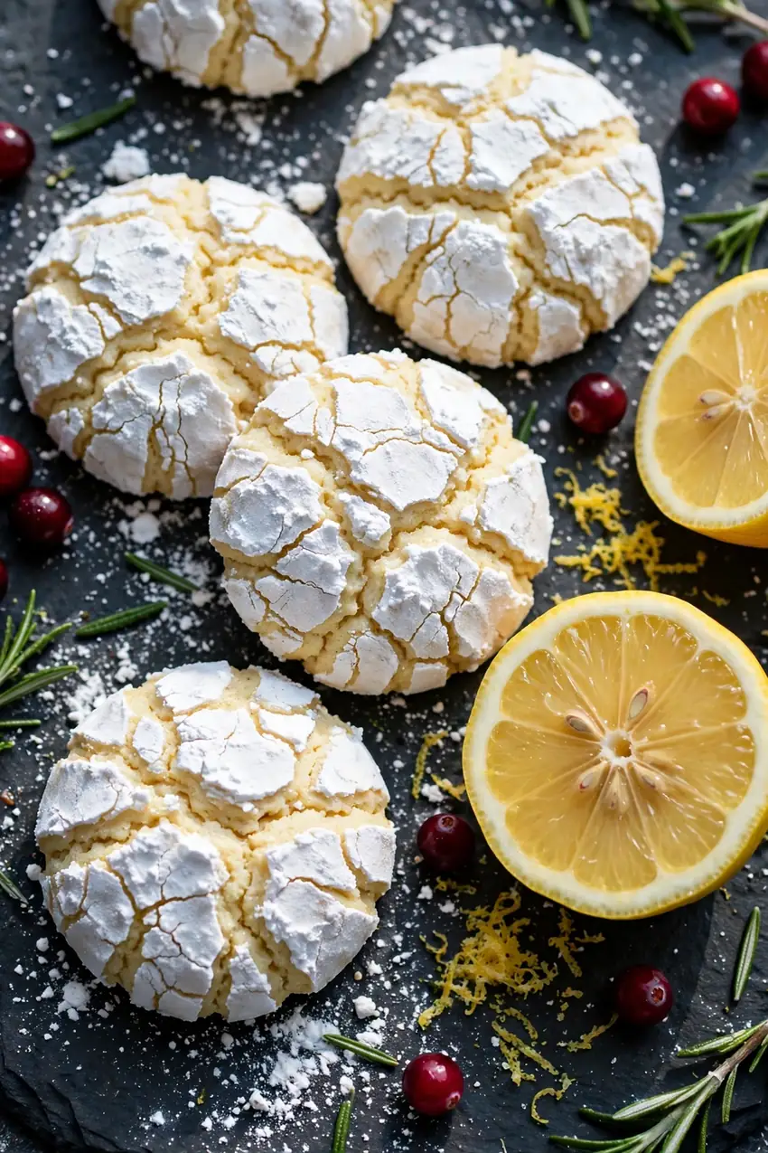 lemon crinkle cookies