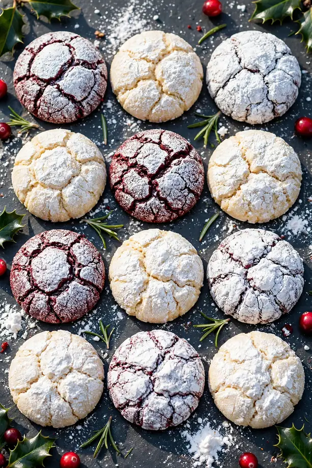 easy cake mix crinkle cookies