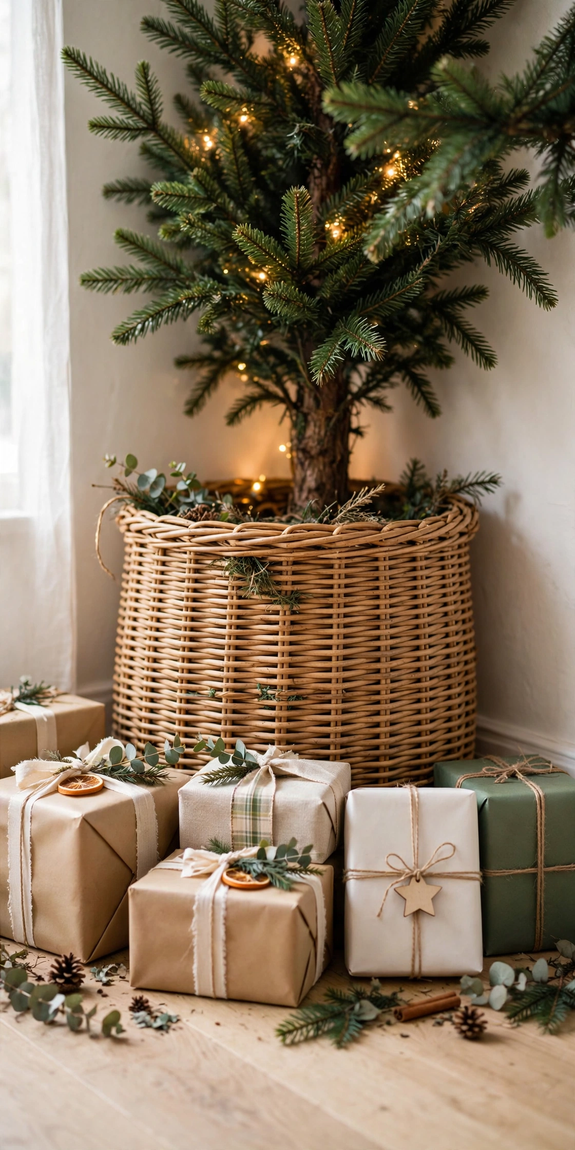 corner christmas tree collar basket base