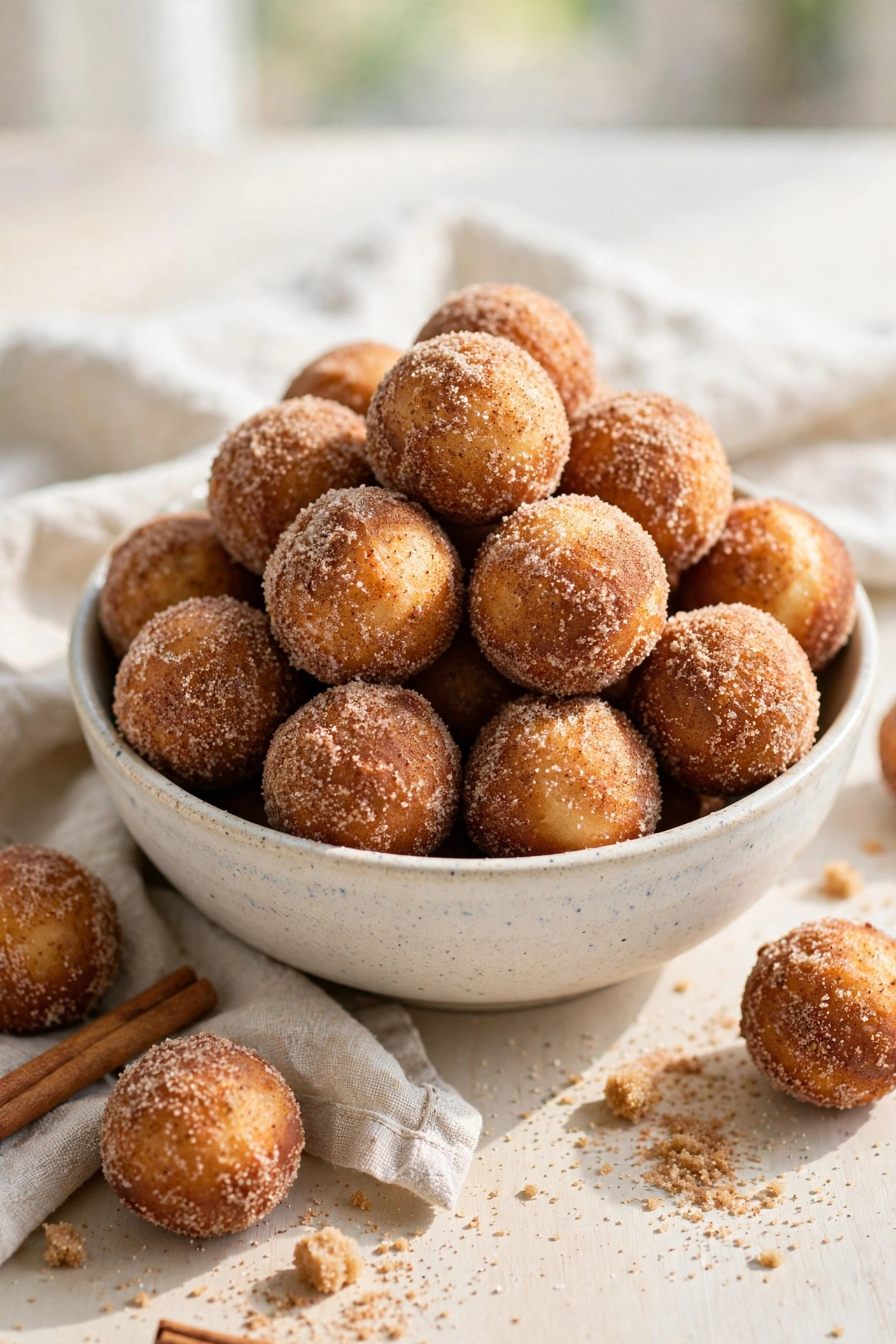 cinnamon sugar donut holes recipe