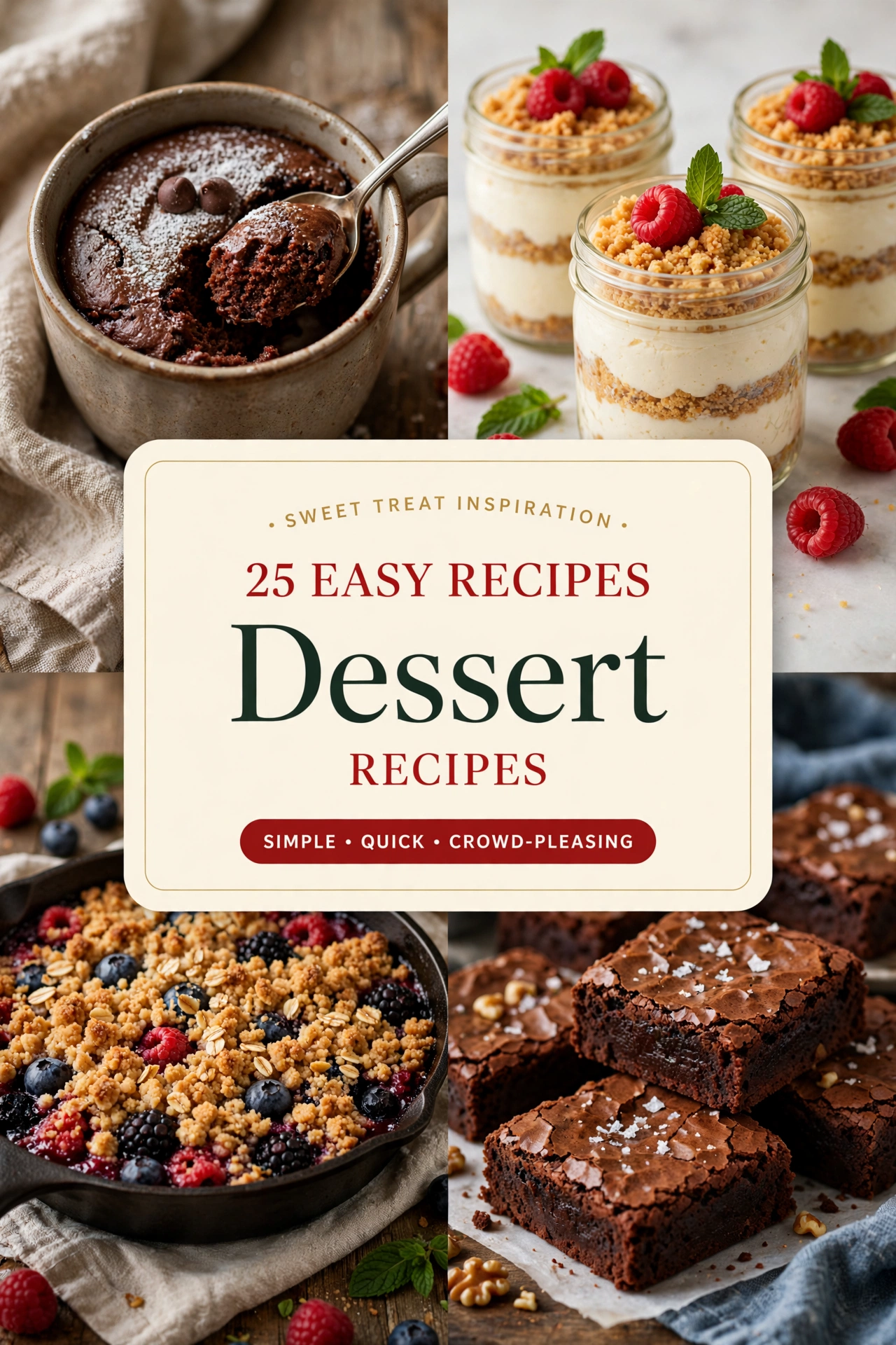 Easy Dessert Recipes: 25 Simple Ways to Satisfy Your Sweet Tooth Fast