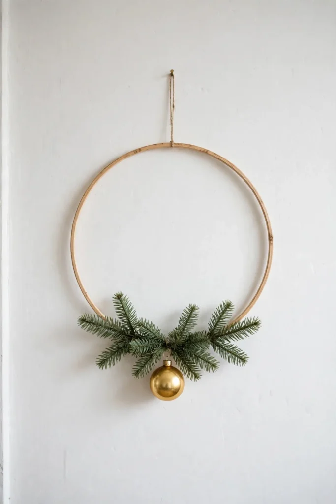 christmas hoop wreath