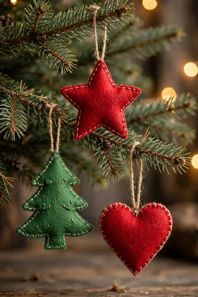diy felt ornaments