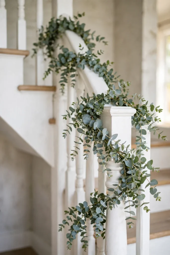 diy garland for stairs