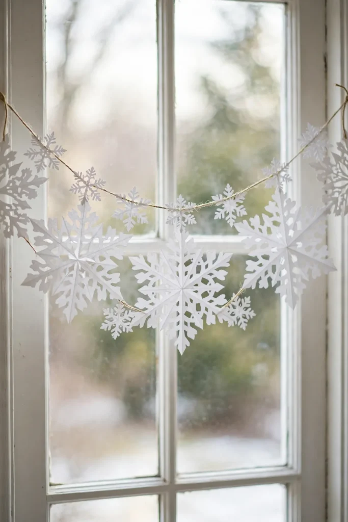 christmas paper garland diy