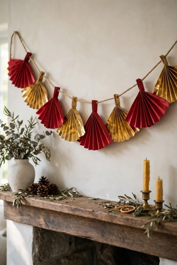 diy paper garland christmas