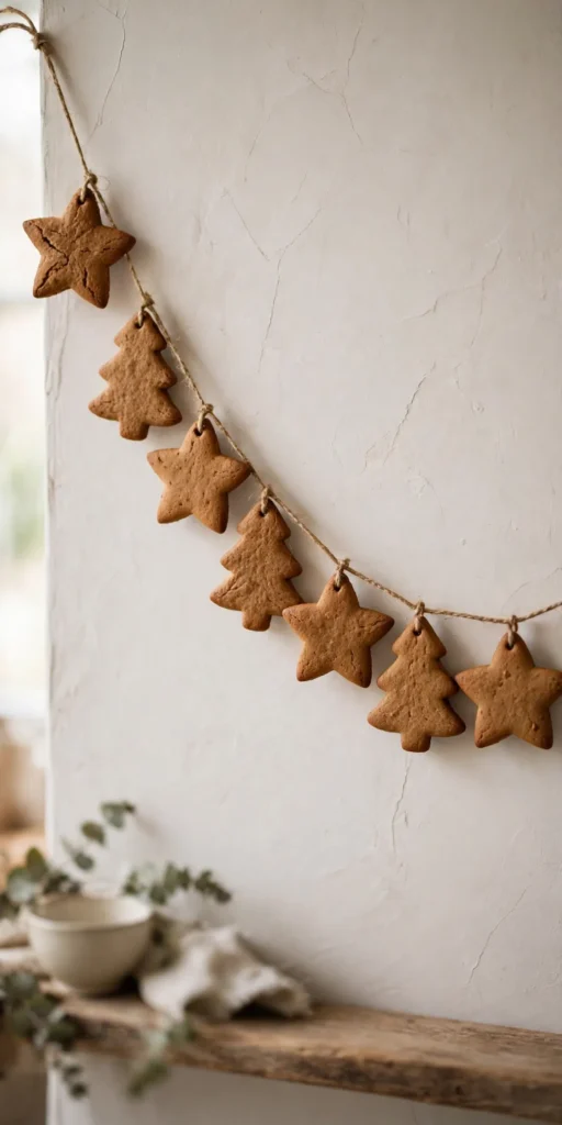diy gingerbread garland