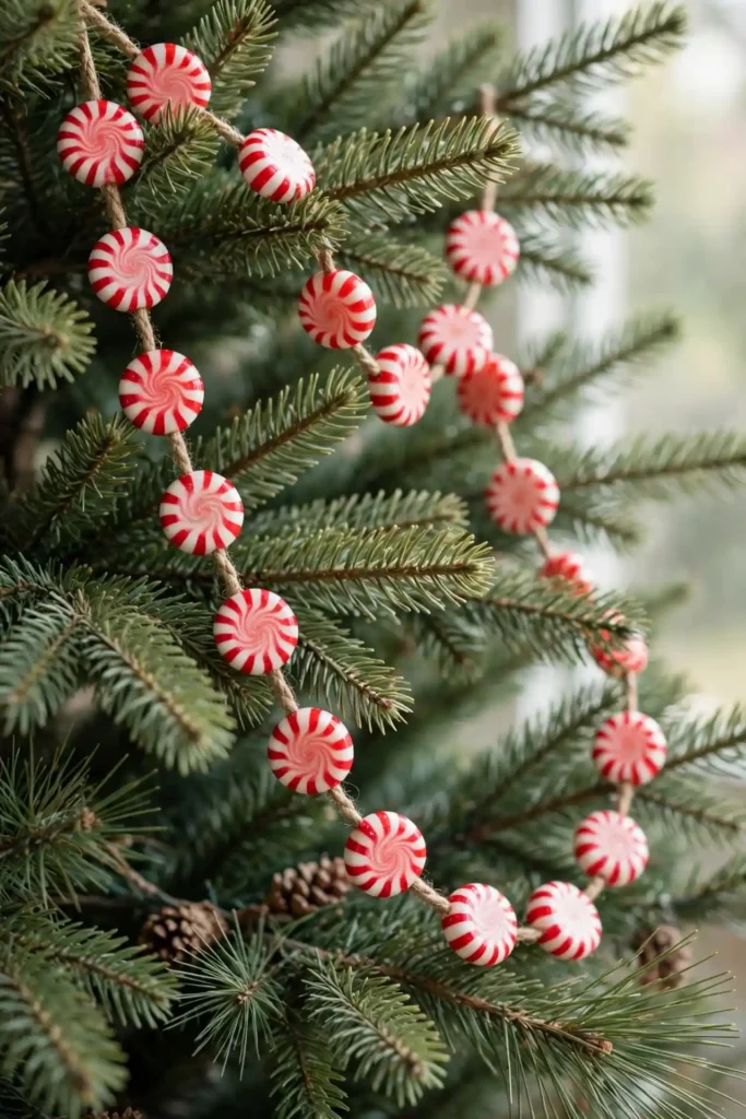 diy peppermint garland