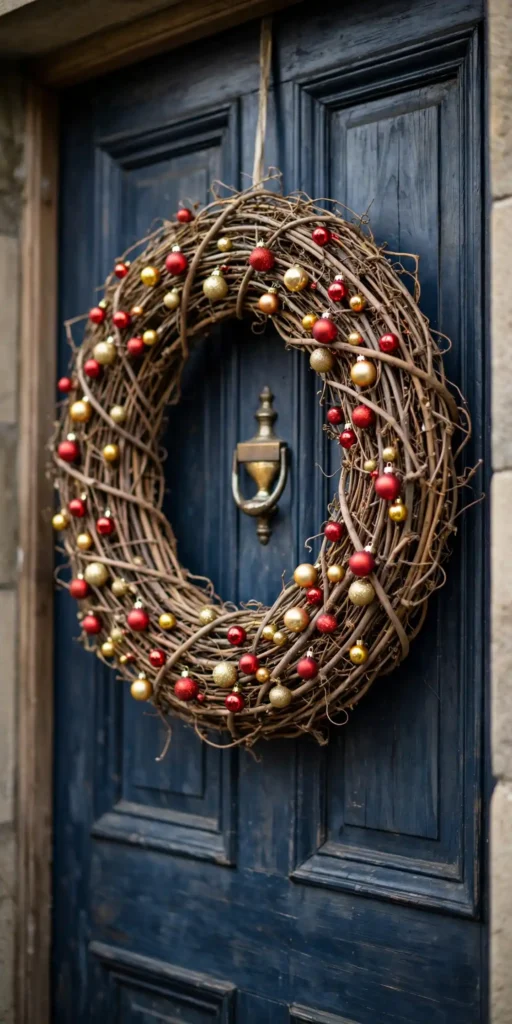 christmas ornament wreath diy