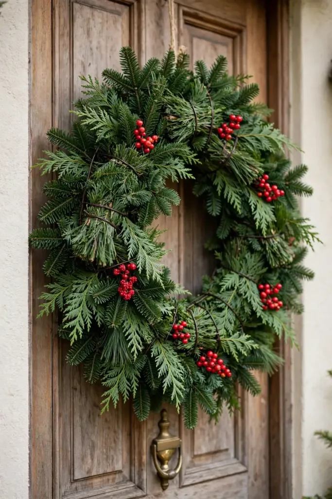 christmas wreath making