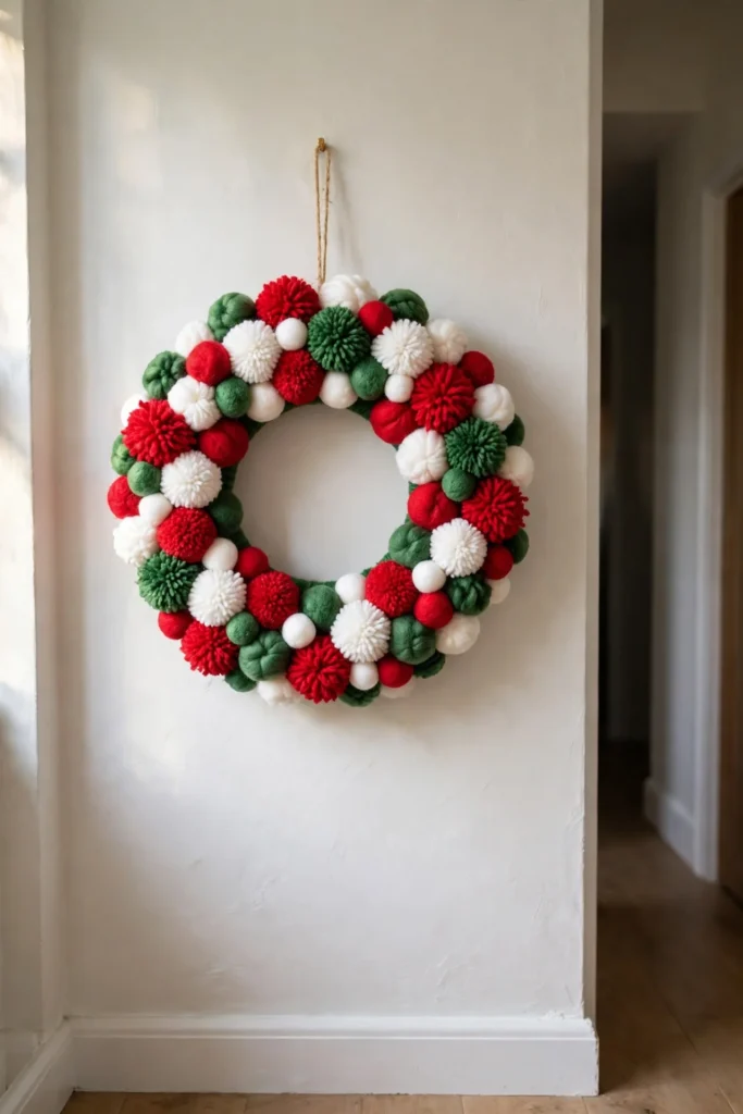 pom pom wreaths