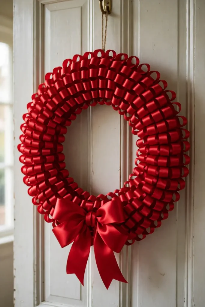 christmas wreath ideas with ribbon
