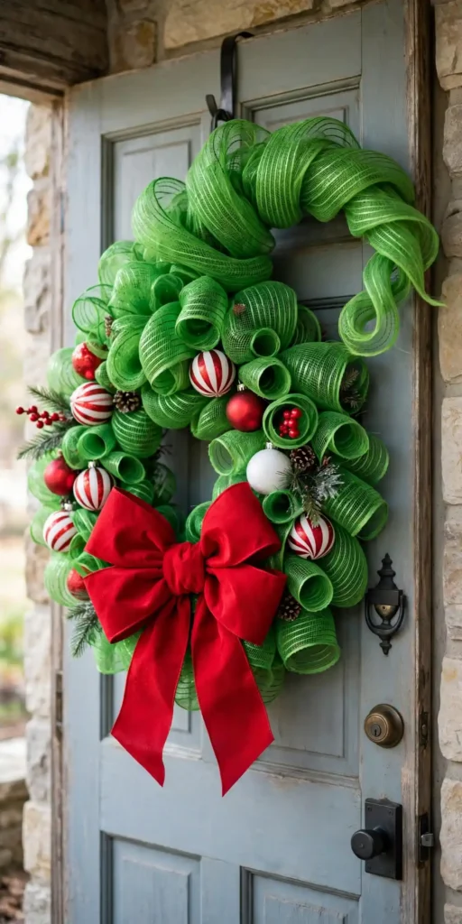 grinch wreath diy