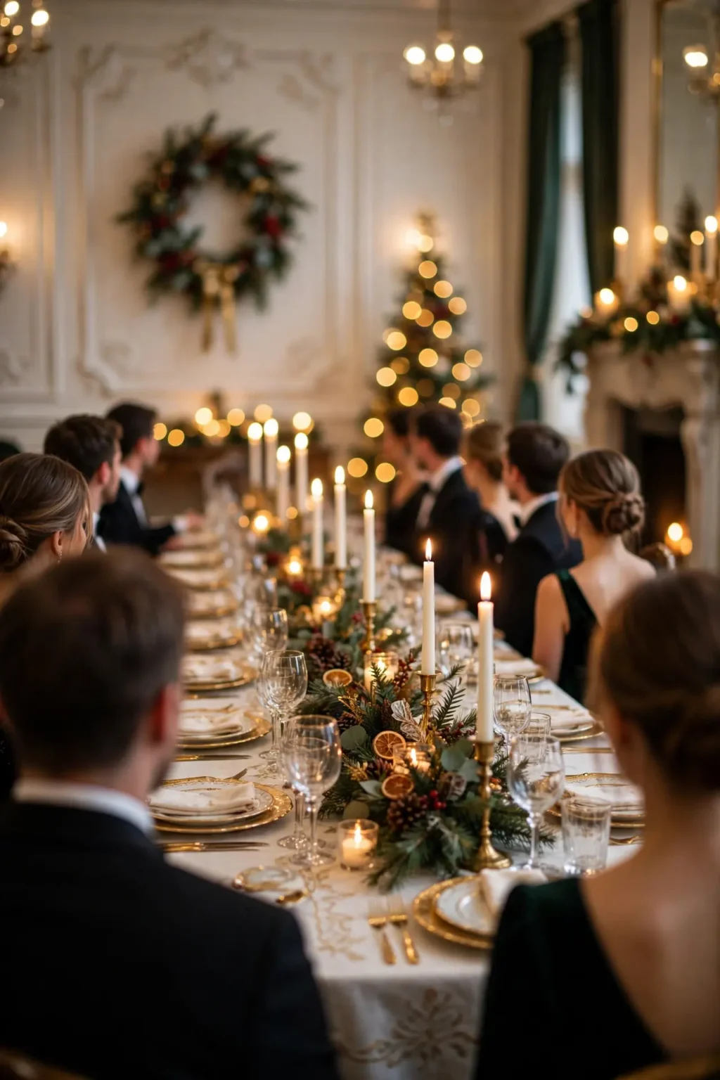 elegant christmas party