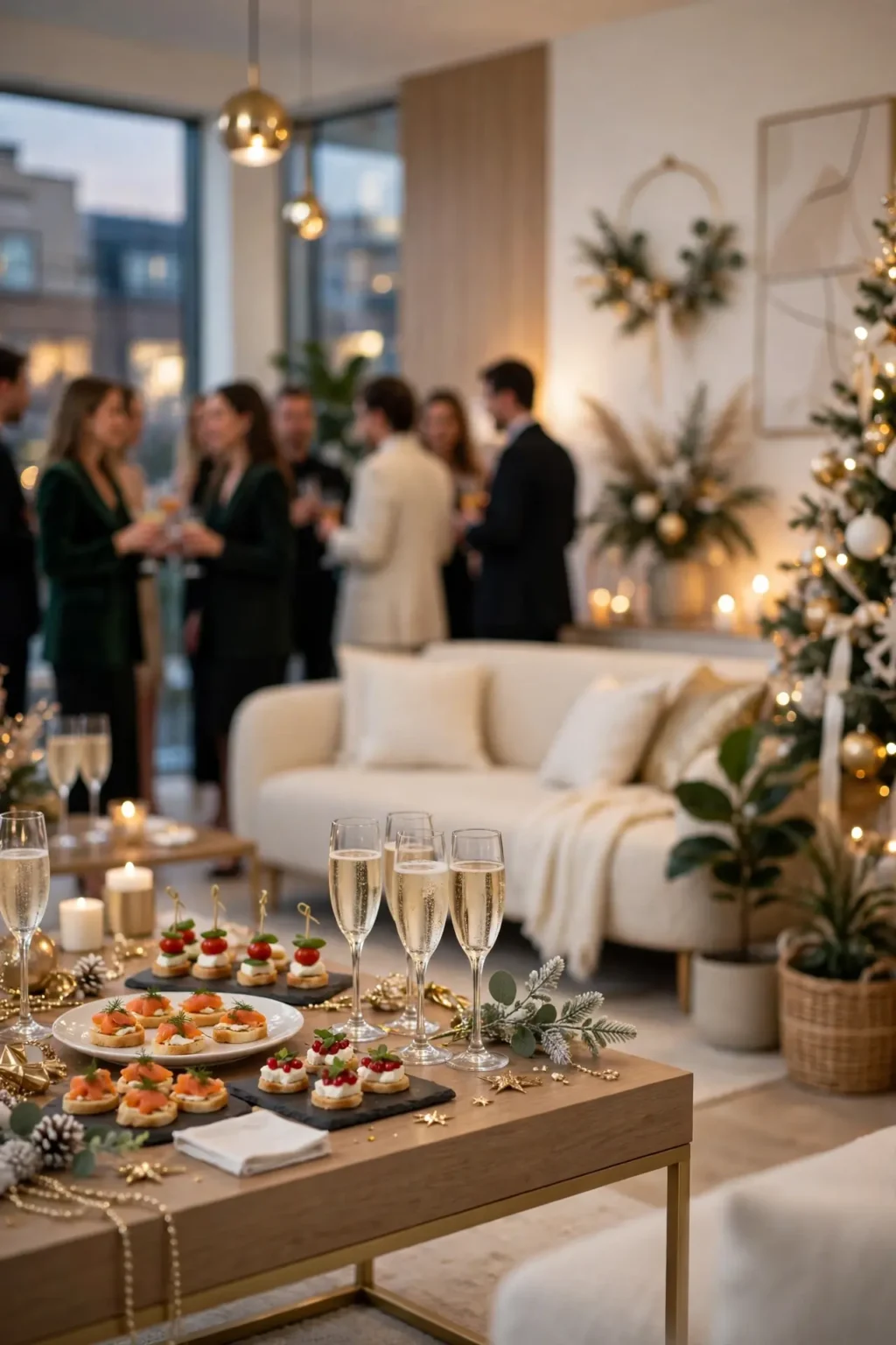 elegant christmas cocktail party