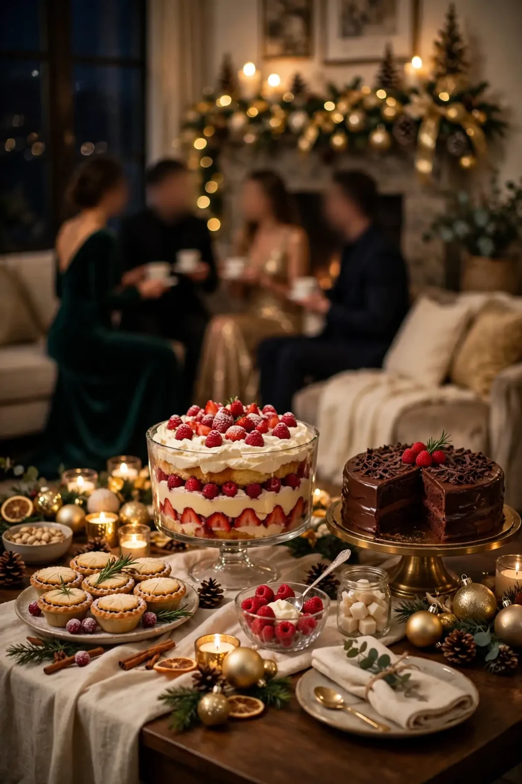 elegant christmas dinner party