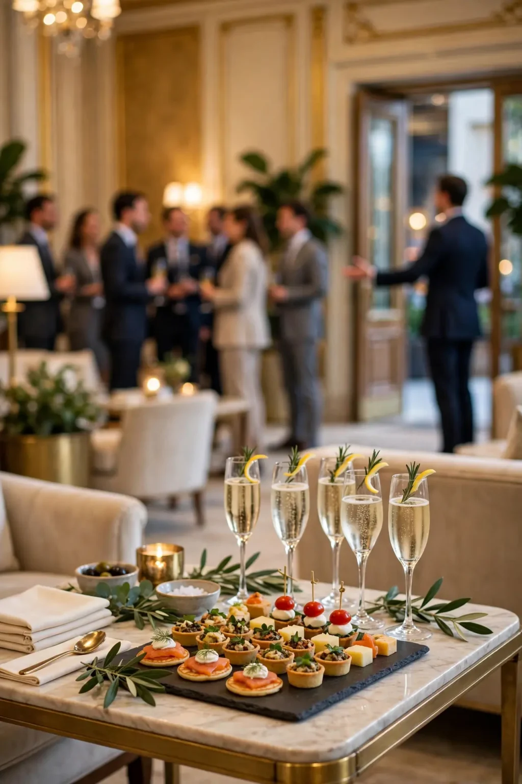 elegant christmas open house