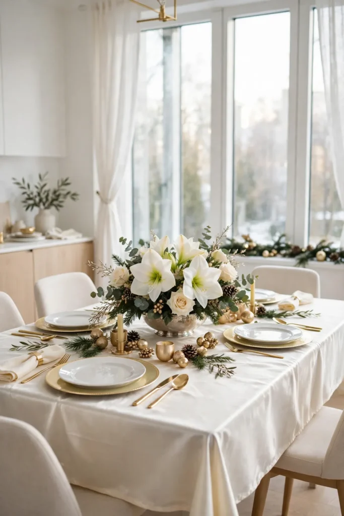 elegant christmas table decor