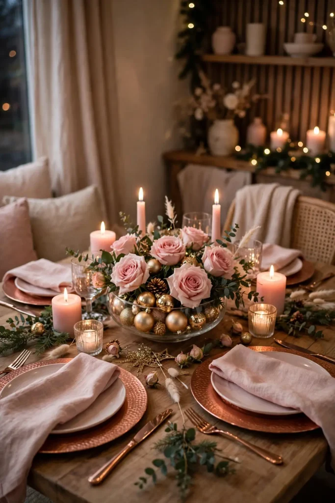 christmas table decorations elegant
