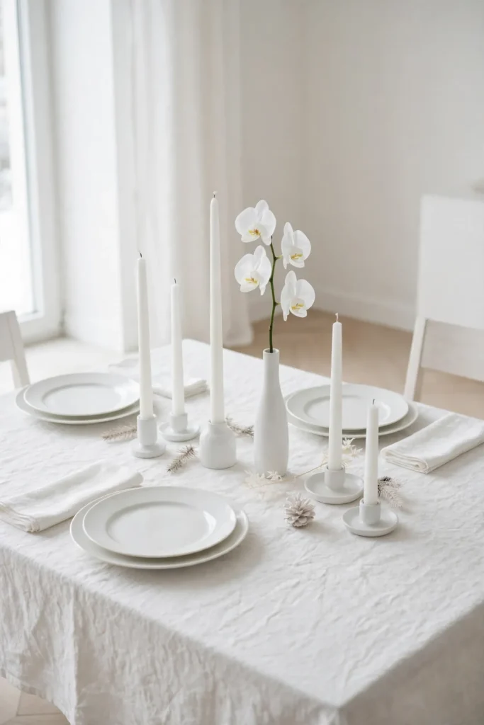 elegant christmas table settings
