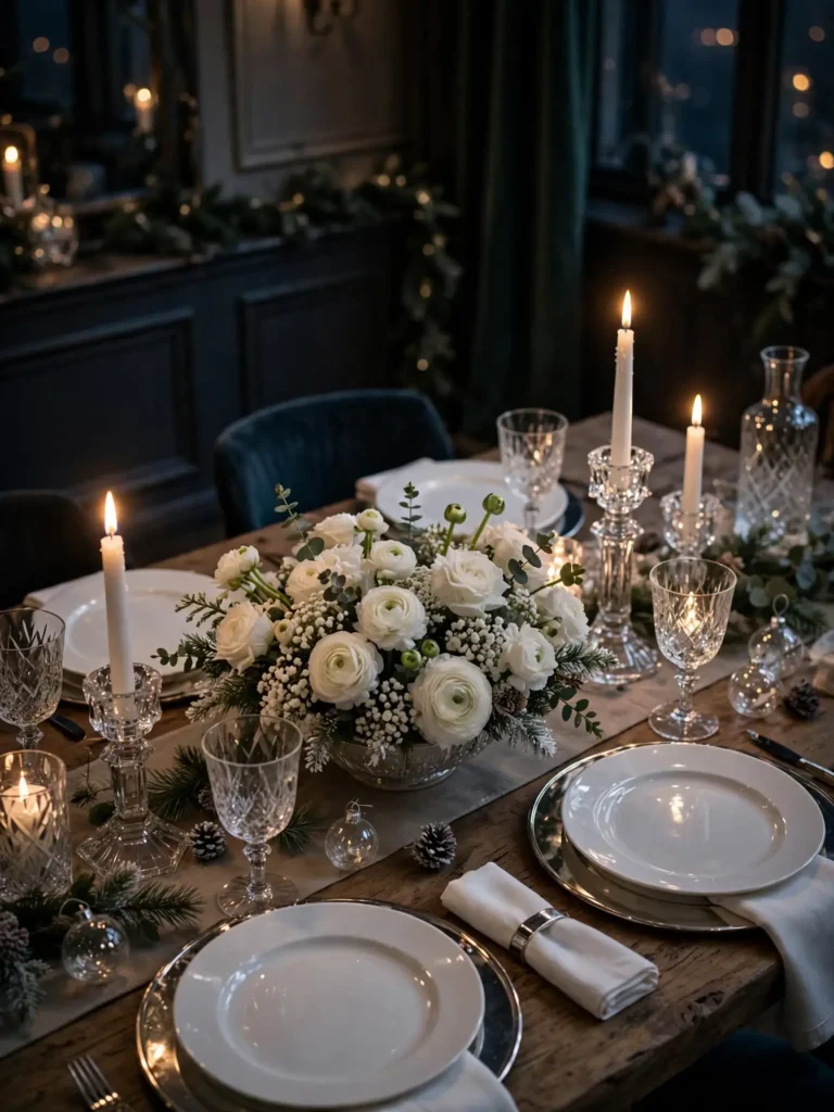 elegant christmas table runners