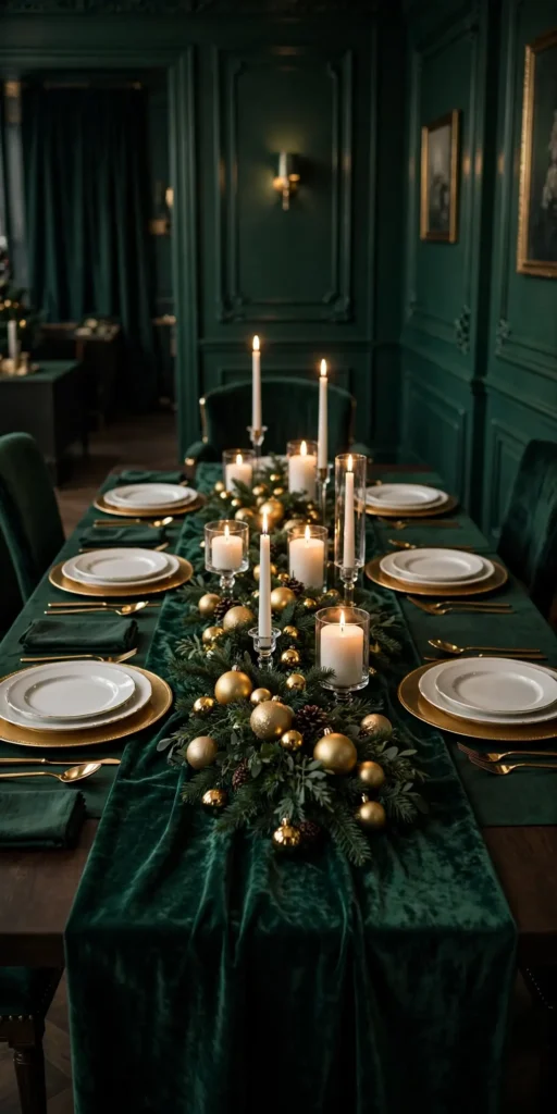 elegant christmas table