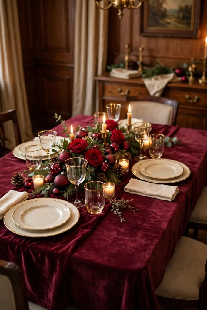 classy christmas table