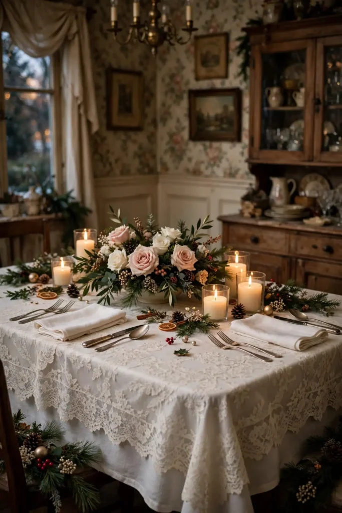 elegant christmas table setting