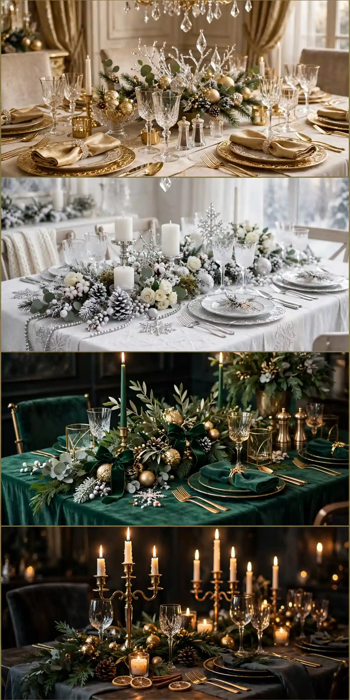 elegant christmas table
