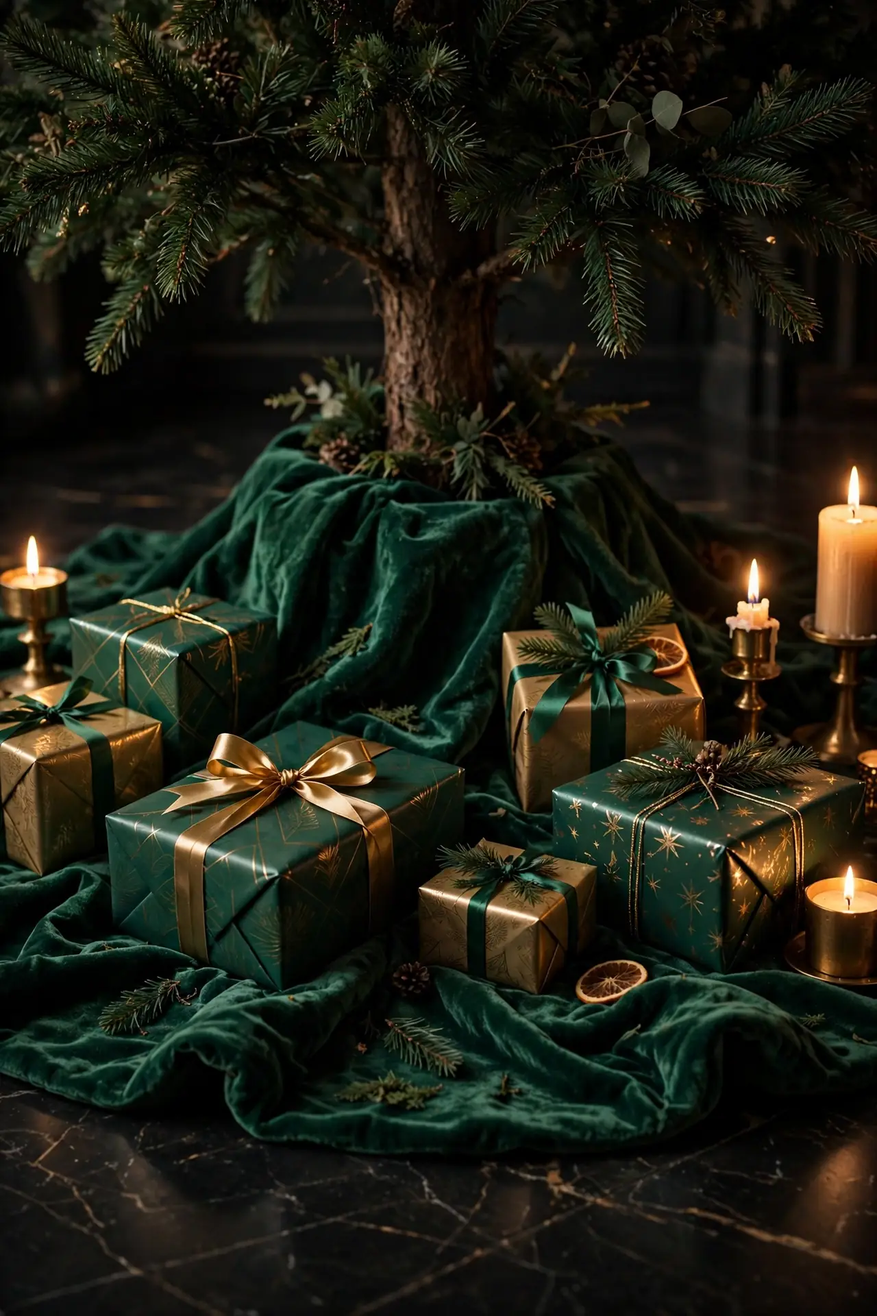 Emerald Green Tree Skirt emerald green tree skirt velvet