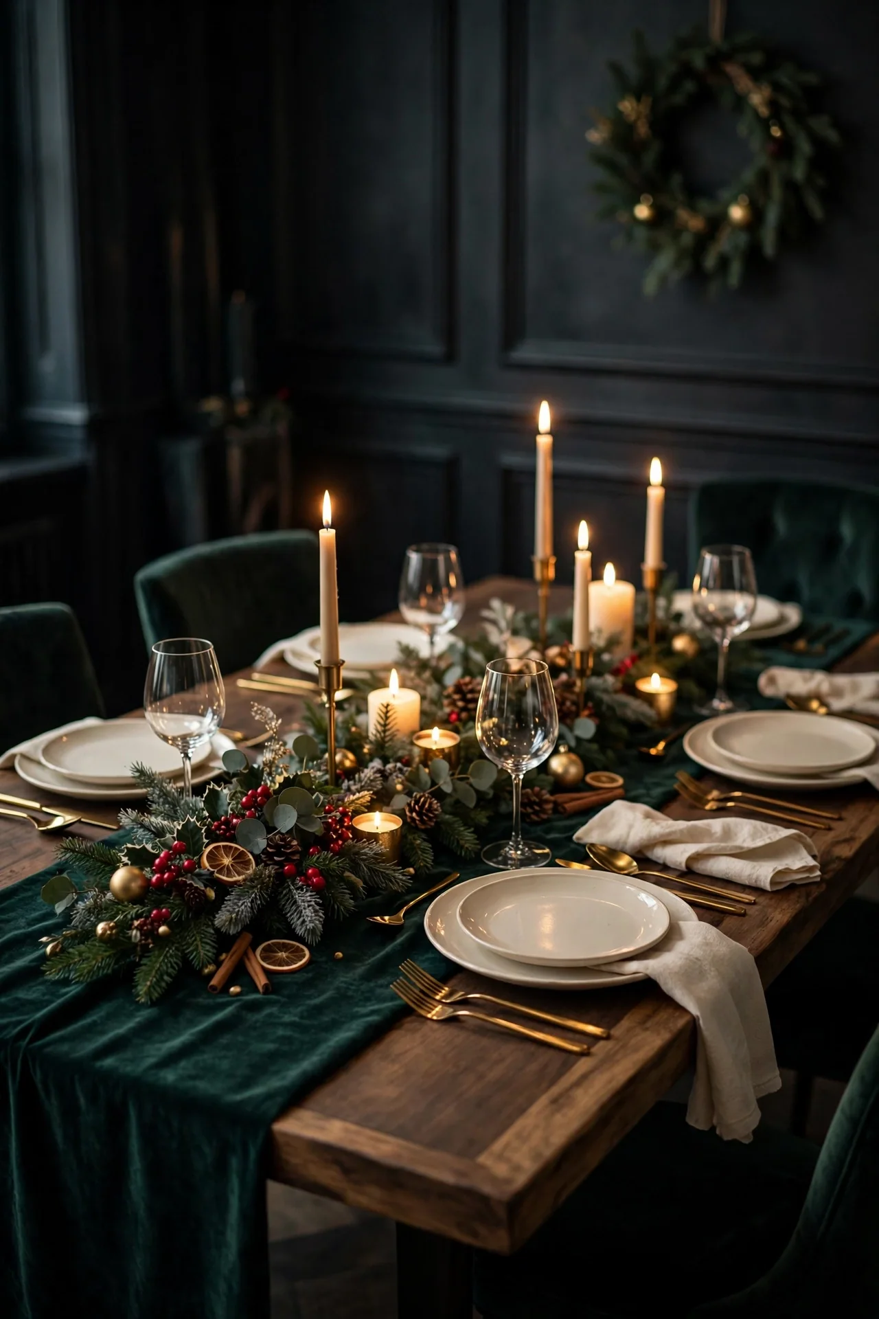 Emerald Green Table Runner Christmas Dining emerald green christmas decorations table runner dining