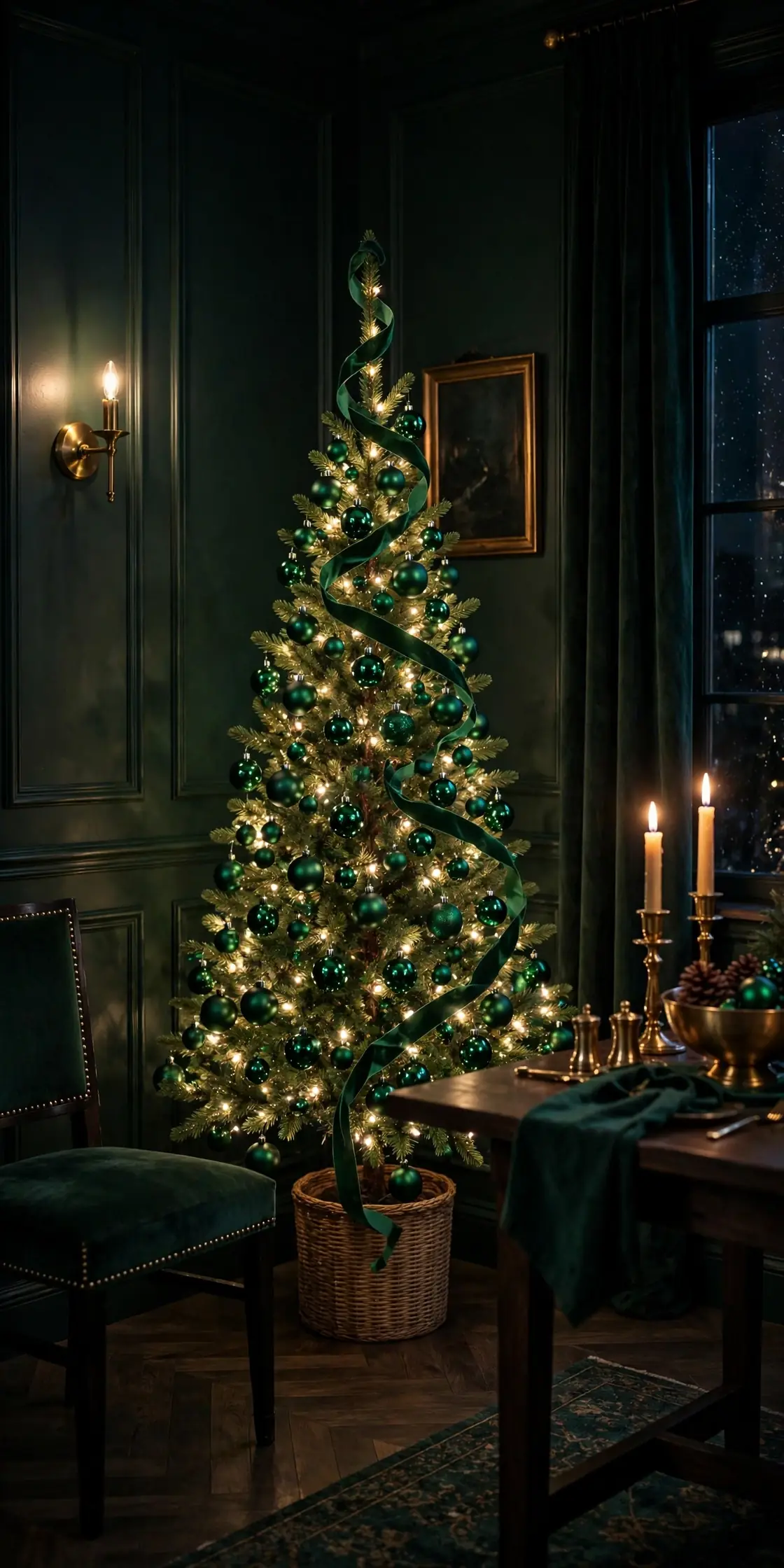 Emerald Green Christmas Tree Ideas for a Second Tree emerald christmas tree ideas small emerald tree