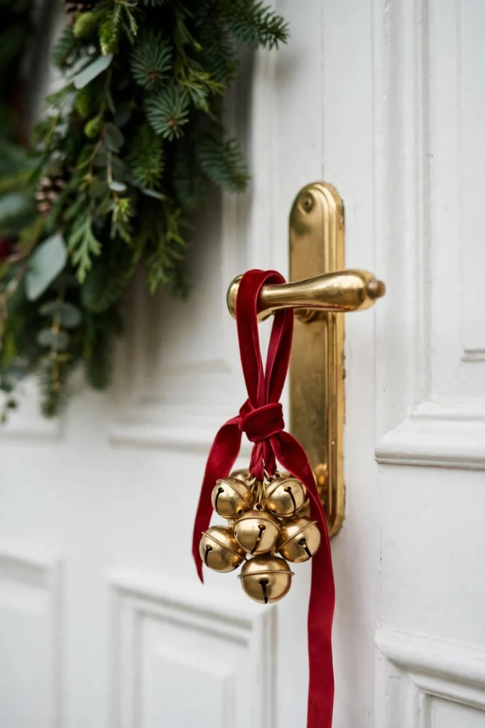 jingle bells front door handle christmas