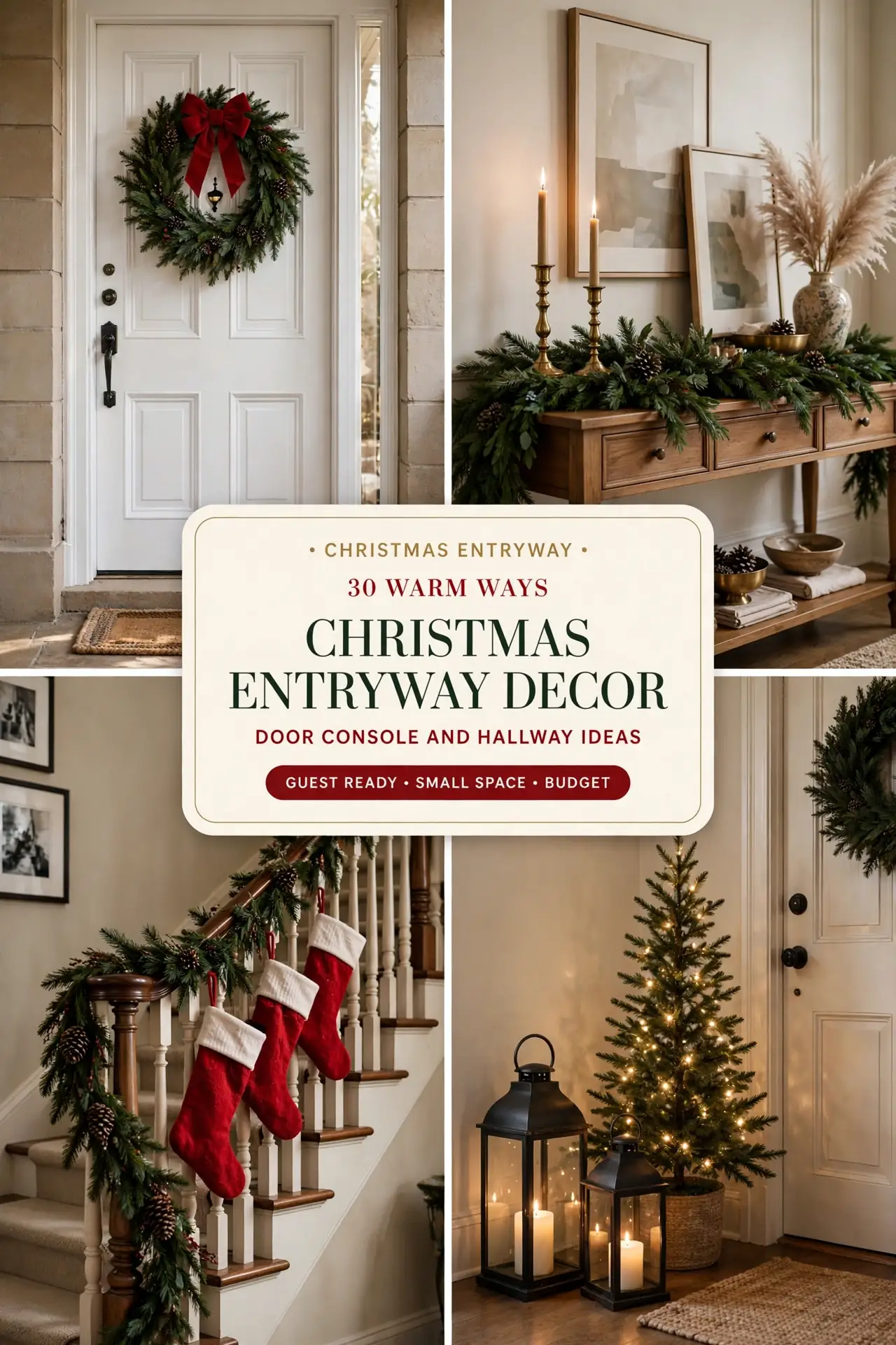 Christmas Entryway Decor Ideas: 30 Warm Ways to Make the First Hello Count