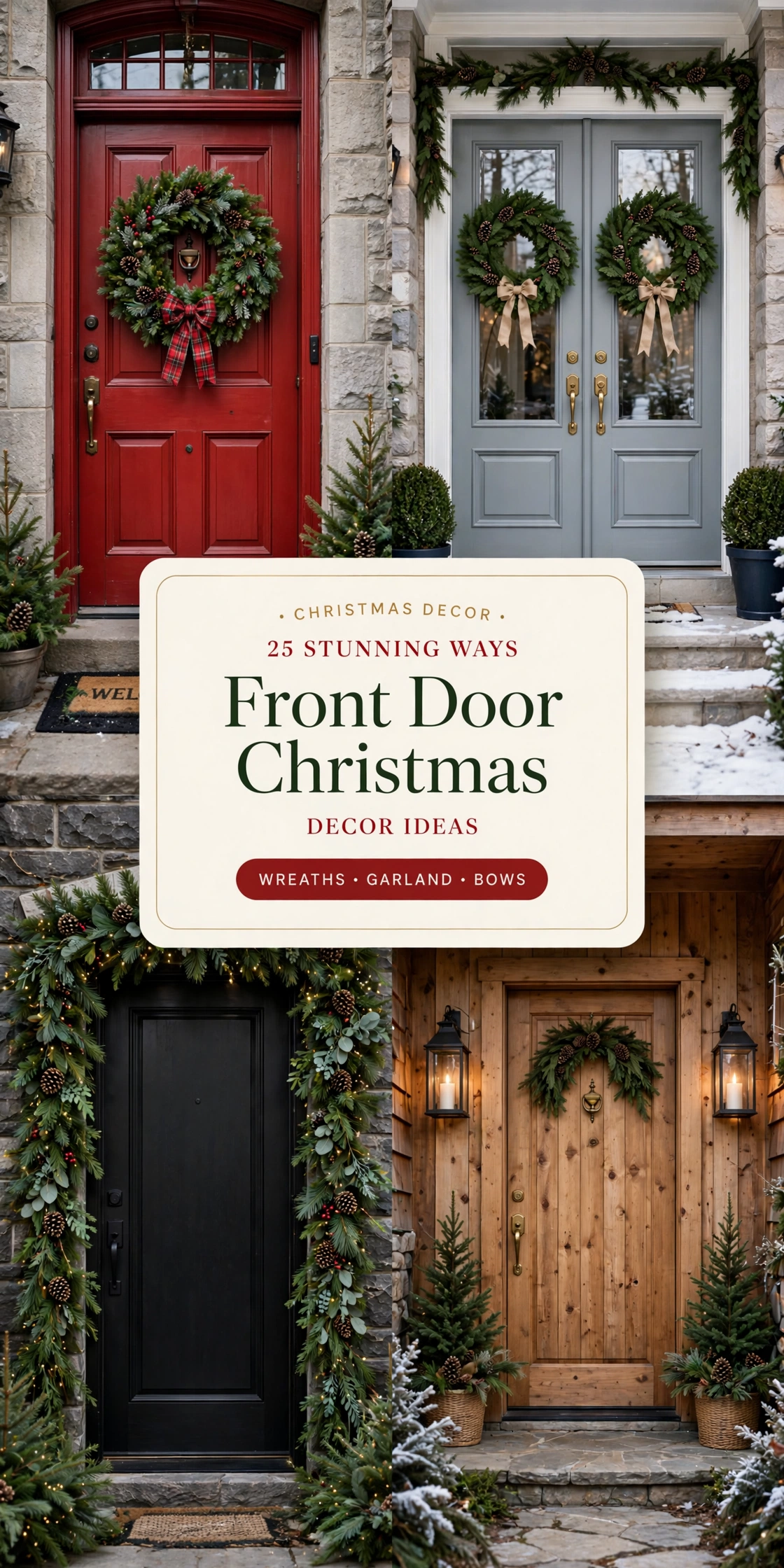 Christmas Front Door Decor Ideas: 25 Stunning Ways to Greet Every Guest